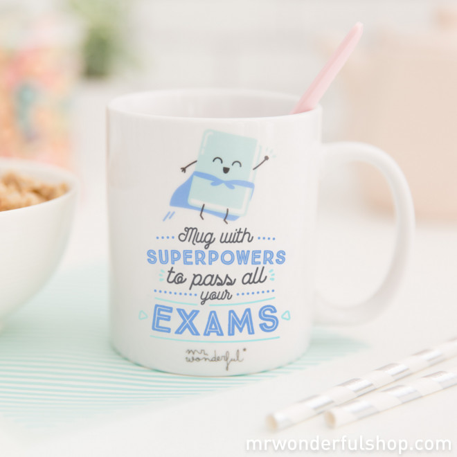 Mug With Superpowers To Pass All Your Exams Mr Wonderful