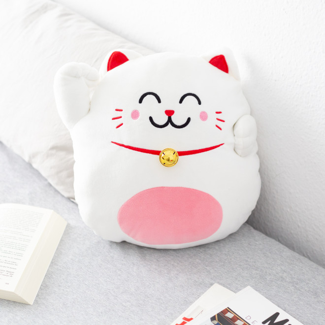 Coussin Chat Porte Bonheur Maneki Neko Mr Wonderful