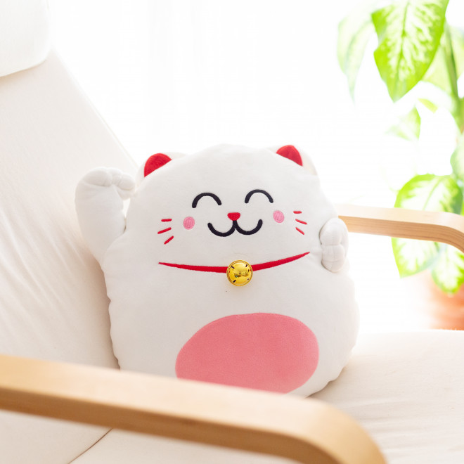 Coussin Chat Porte Bonheur Maneki Neko Mr Wonderful